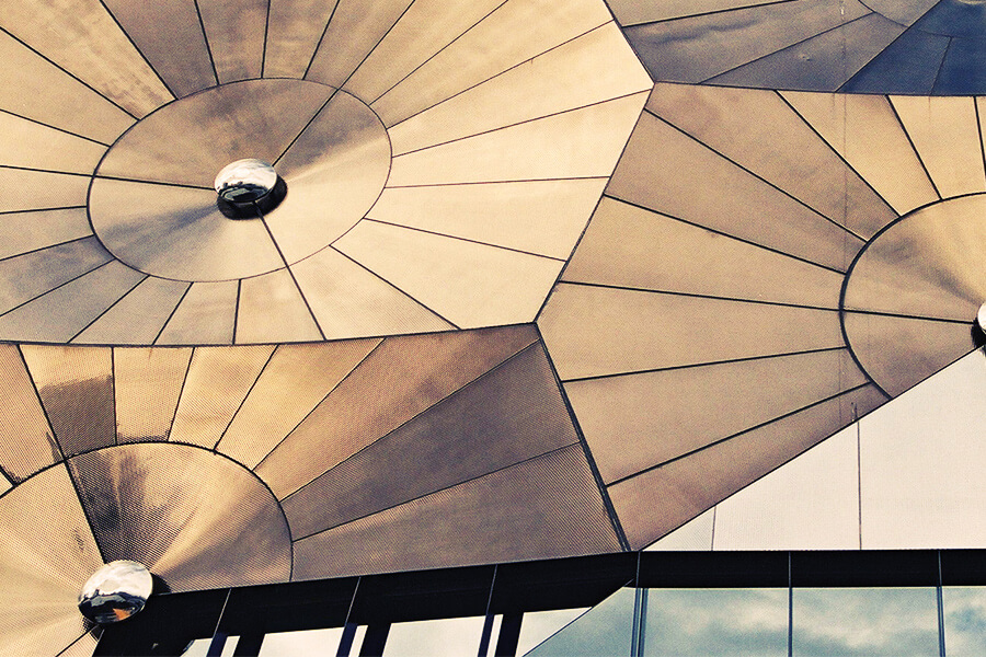 Patterned metal sheets