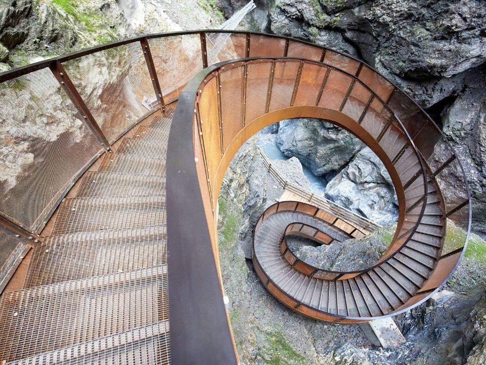 ProMetall Referenz: Liechtensteinklamm – „Helix“ Treppenanlage